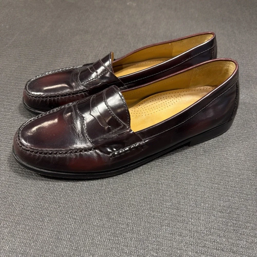 Cole Haan 03504 Pinch Penny Loafer Burgundy‎ Leather Mens 13 D UK 12 EU 48